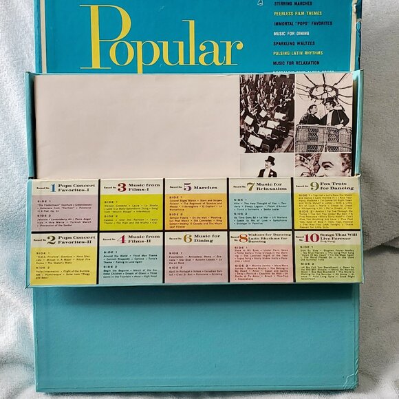 READER'S DIGEST "Popular Music That Will Live Forever" TEN 12" Vinyl LP- Box Set - Picture 5 of 14